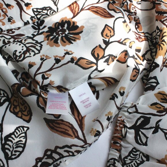 New Lilly Pulitzer Elsa Silk Top $188, Coconut Take Meowt - Picture 5 of 9